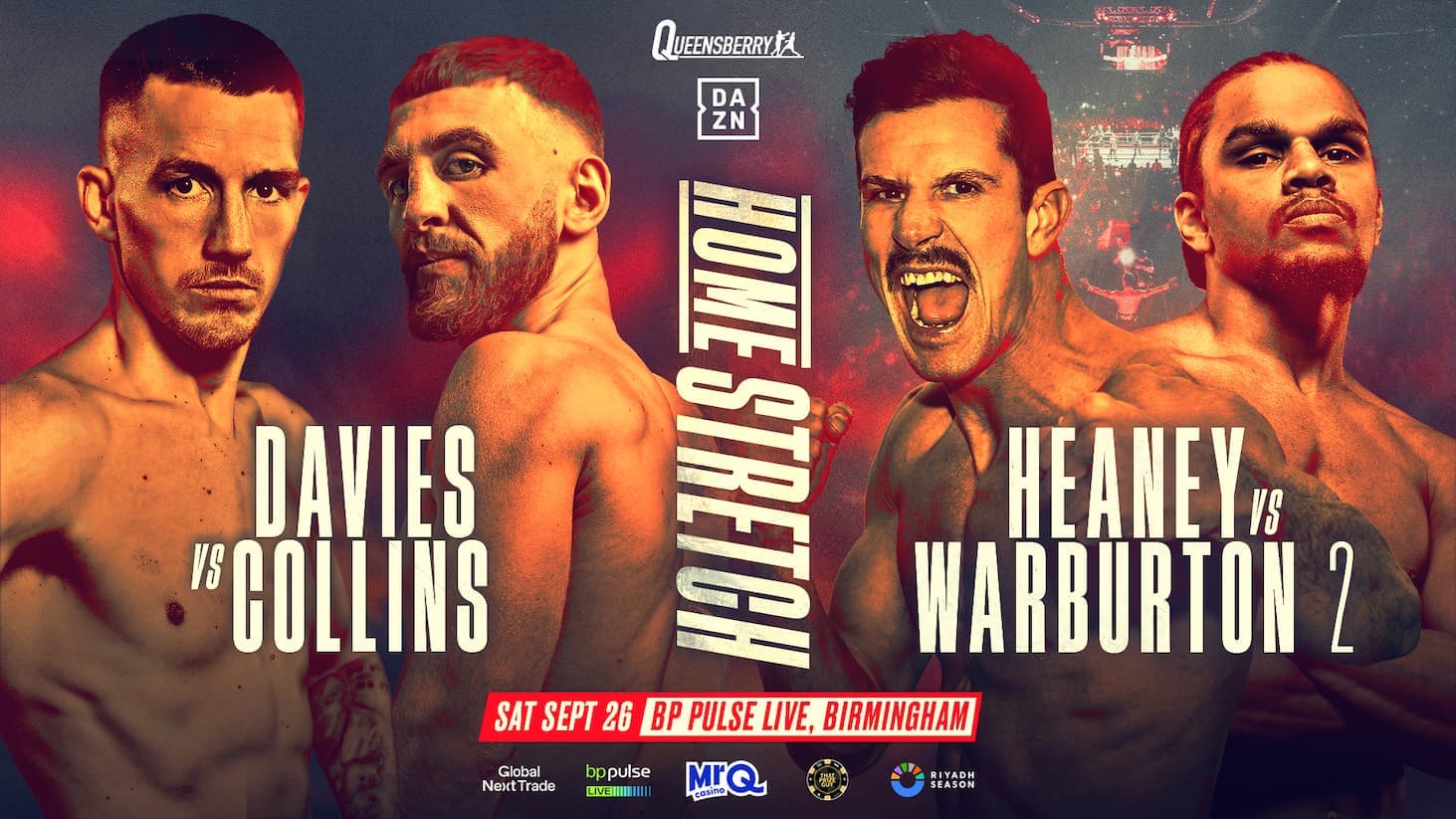 Liam Davies vs Nathaniel Collins announced