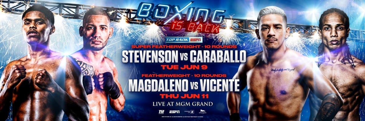 Shakur Stevenson and Jessie Magdaleno June Cards