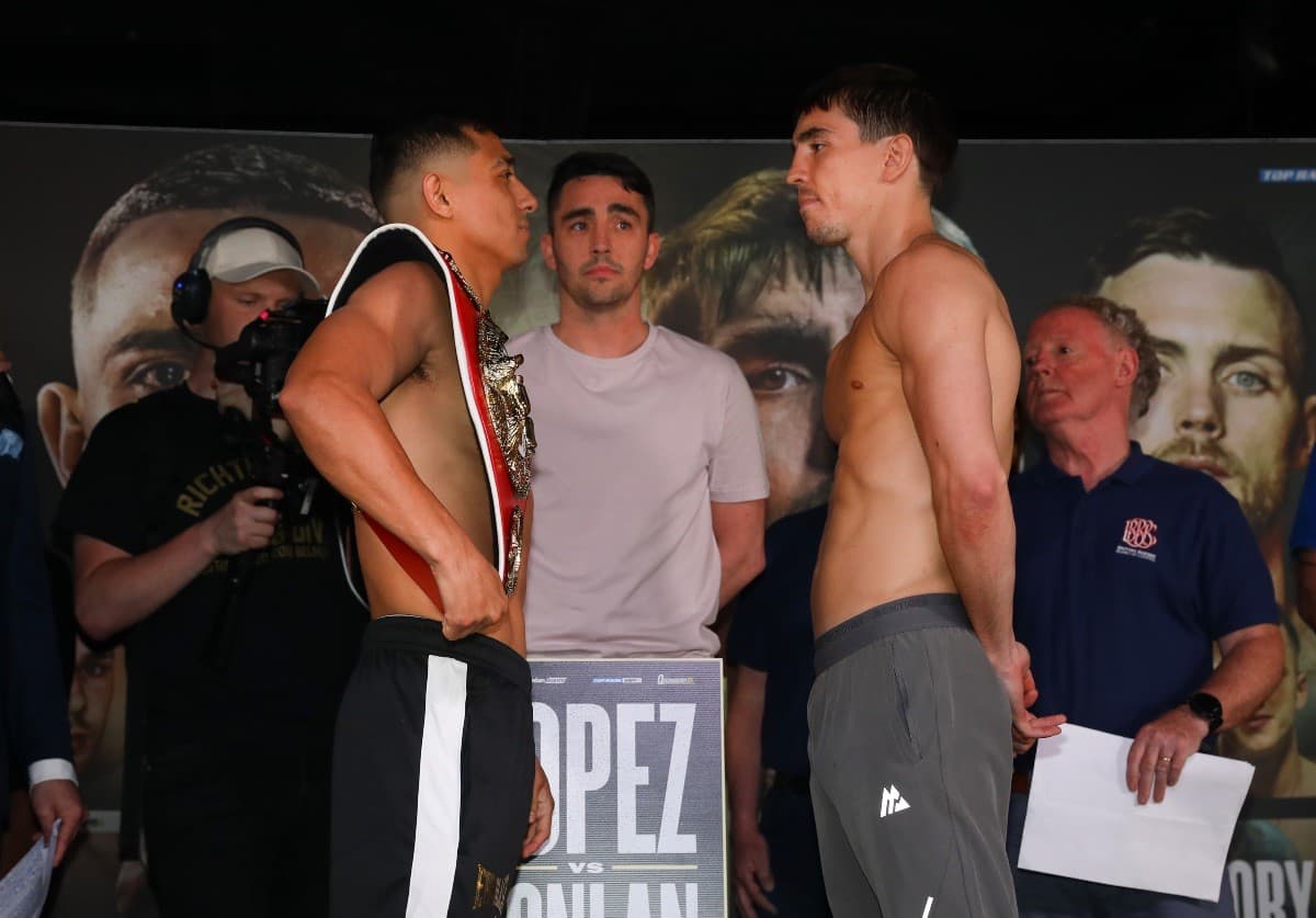 Luis Alberto Lopez vs Michael Conlan Weigh in
