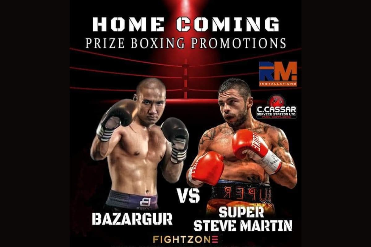 Steve Martin vs Bazargur Jugder Fight Poster