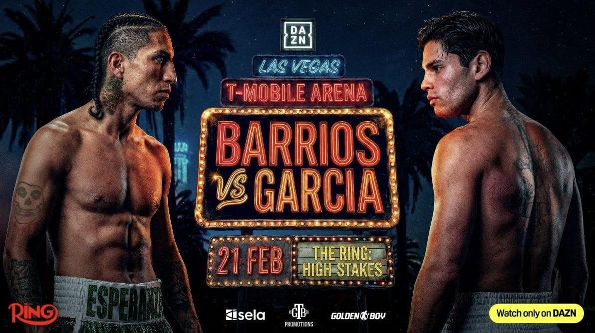 Mario Barrios vs Ryan Garcia Fight Poster