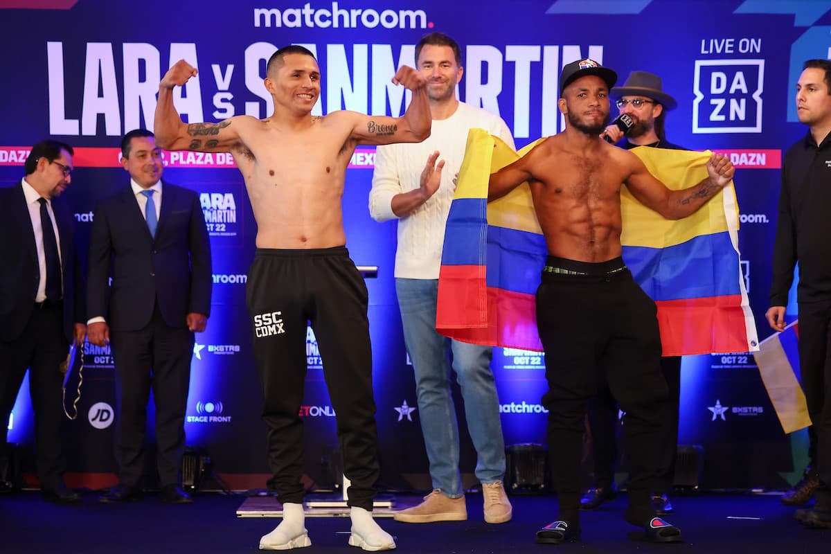 Mauricio Lara vs Jose Sanmartin Weigh in