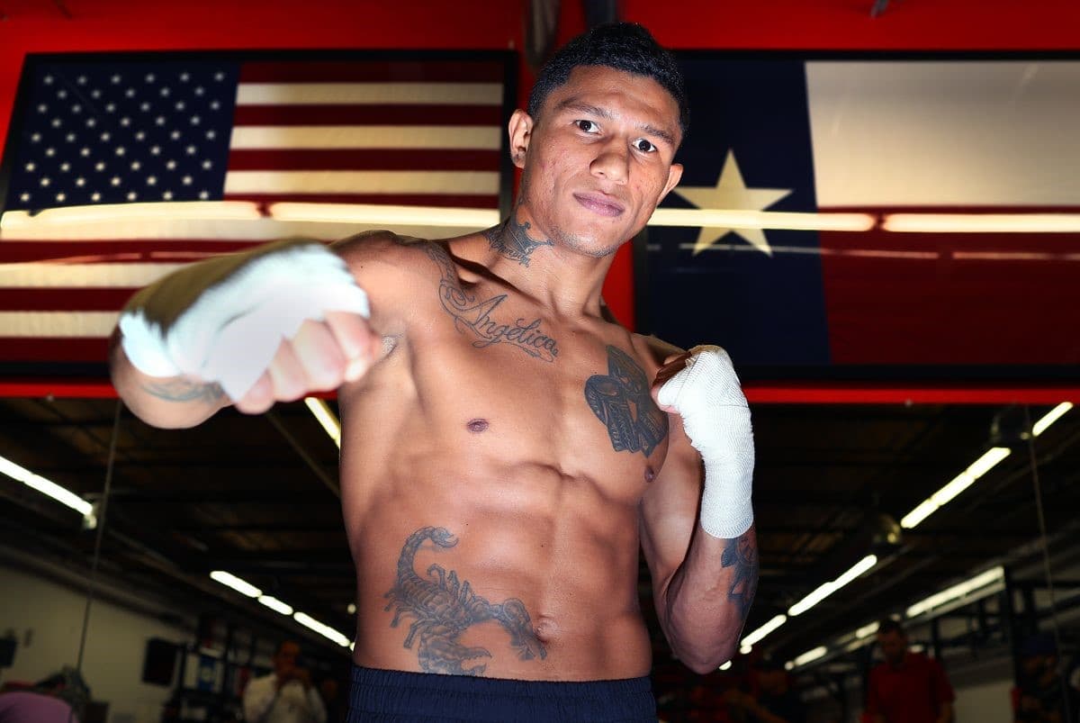 Miguel Berchelt Us and Cuban Flag