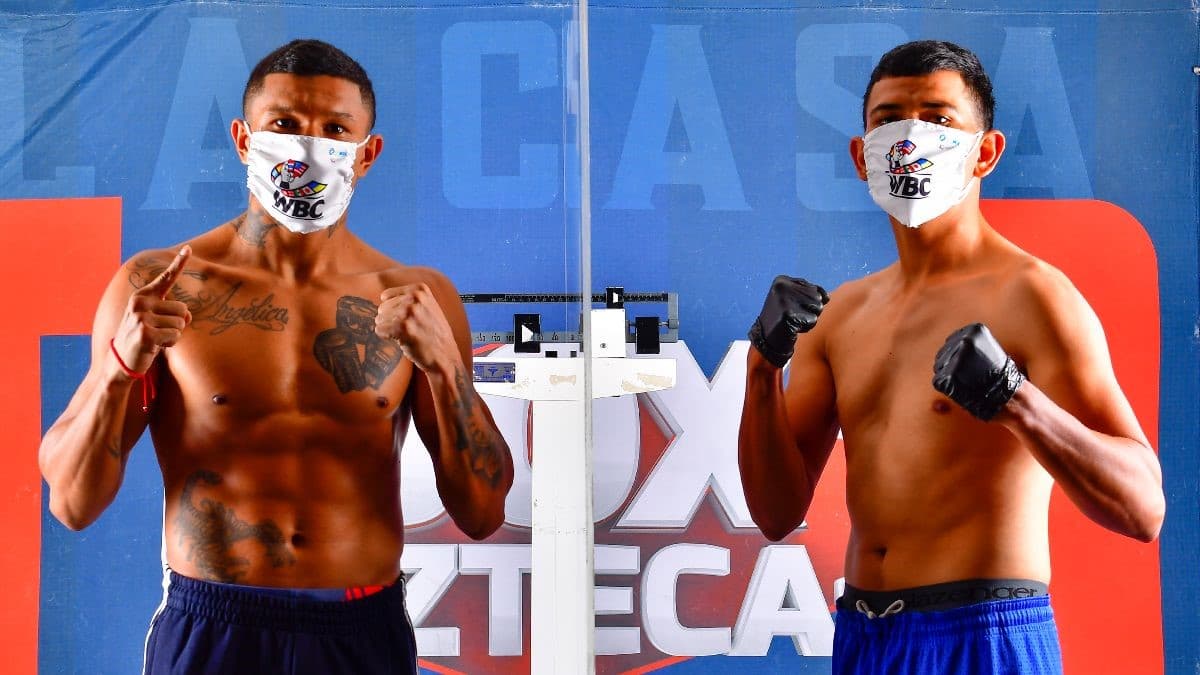 Miguel Berchelt vs Eleazar Valenzuela Weigh in