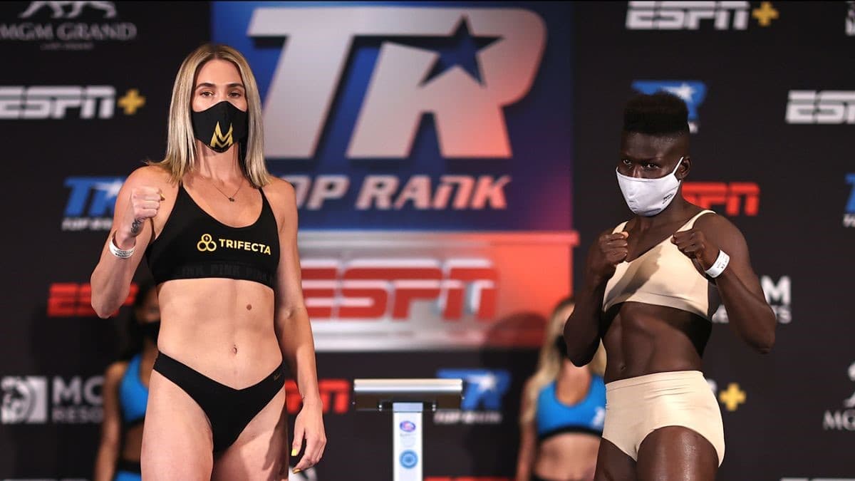 Mikaela Mayer vs Helen Joseph Weigh in