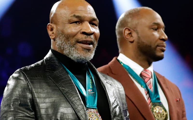Mike Tyson and Lennox Lewis