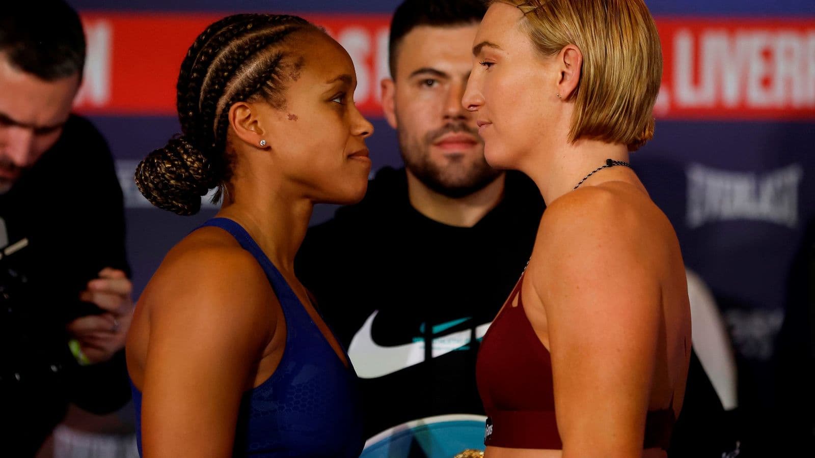 Natasha Jonas vs Mikaela Mayer Weighin