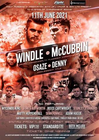 Matt Windle vs Neil Mccubbin