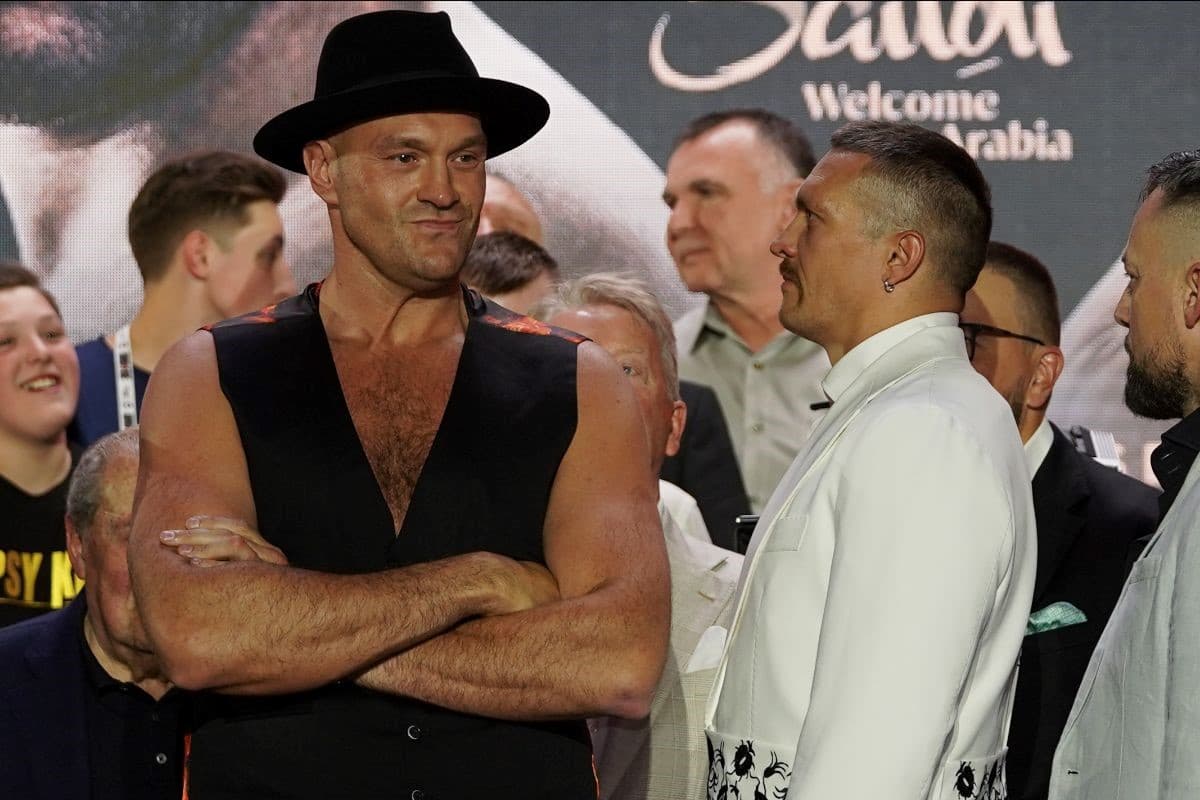 Tyson Fury vs Oleksandr Usyk Faceoff