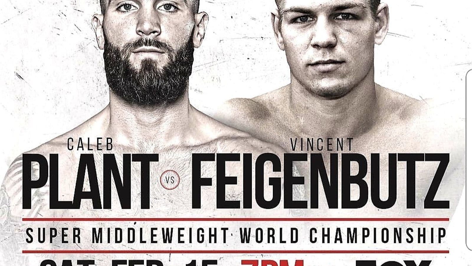 Caleb Plant vs Vincent Feigenbutz Square Poster