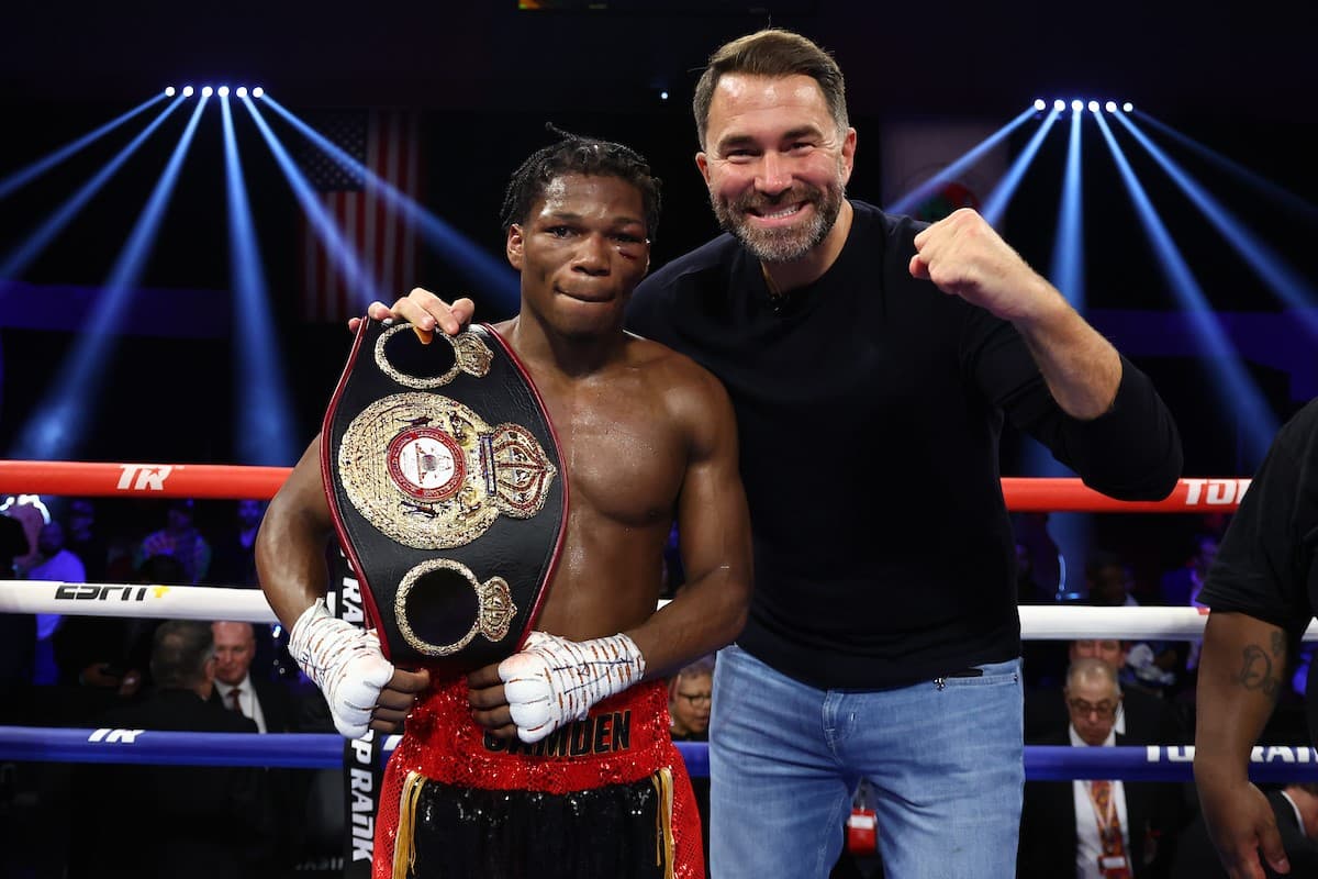 Raymond Ford With Eddie Hearn