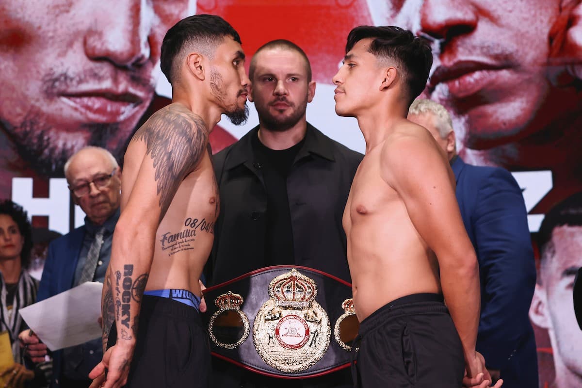 Rocky Hernandez vs Rene Tellez Giron Weighin