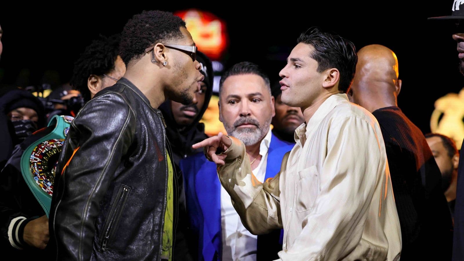 Devin Haney vs Ryan Garcia Presser Row