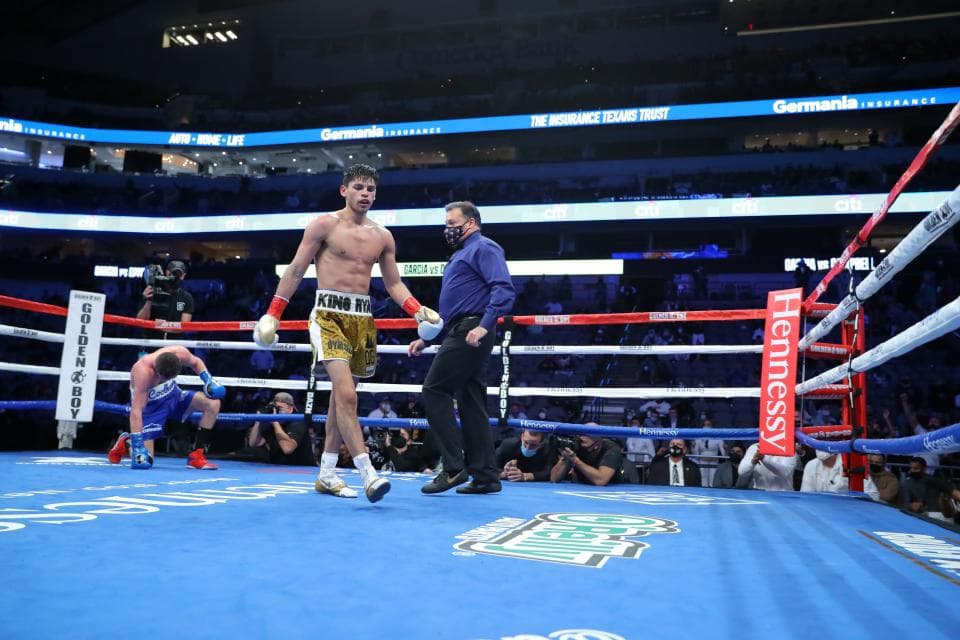 Luke Campbell vs Ryan Garcia Knockdown