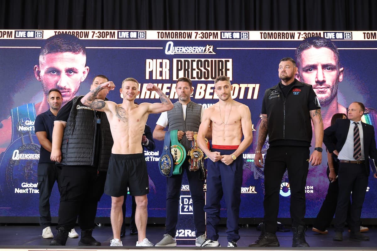 Ryan Garner vs Reece Bellotti Weighin