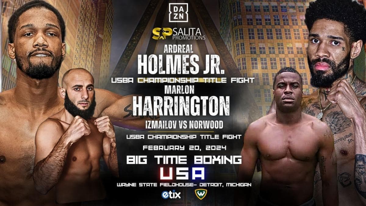 Ardreal Holmes Jr vs Marlon Harrington