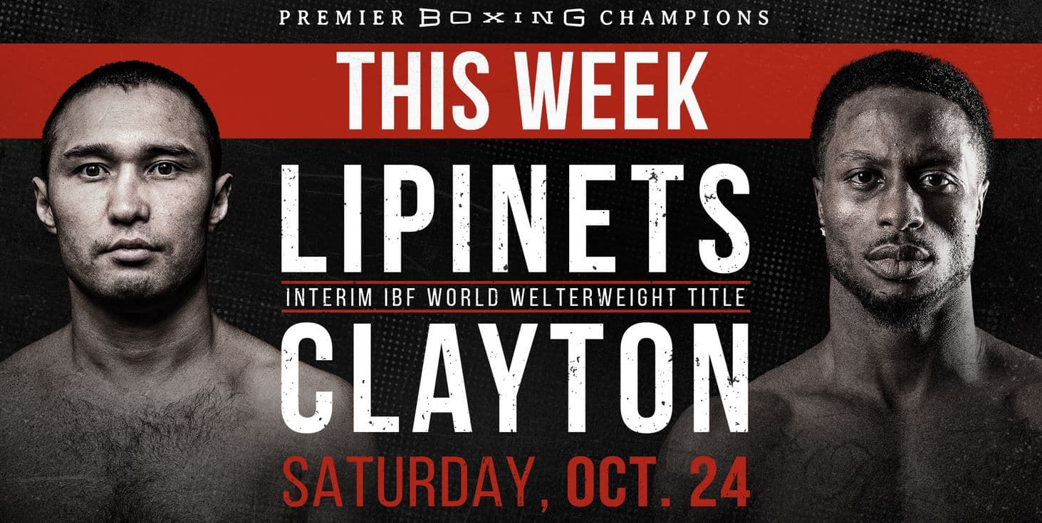 Sergey Lipinets vs Custio Clayton Fight Poster