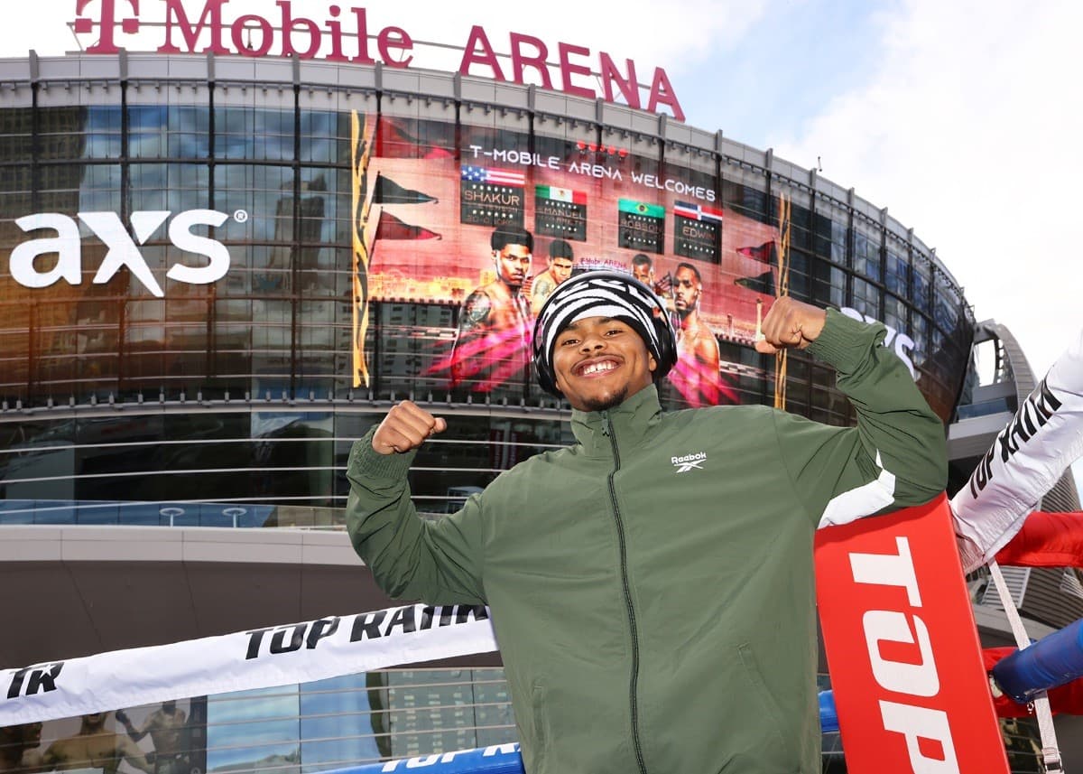 Shakur Stevenson vs Edwin De Los Santos T Mobile Arena
