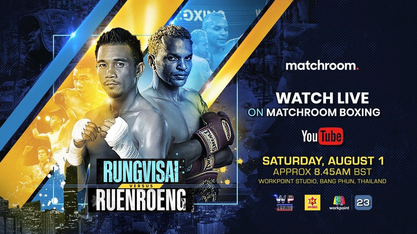 Srisaket Sor Rungvisai vs Amnat Ruenroeng Fight Poster