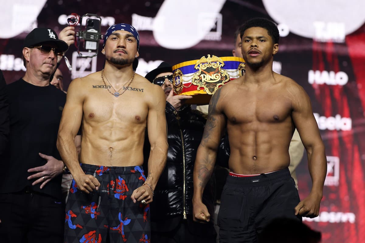Teofimo Lopez vs Shakur Stevenson Weights