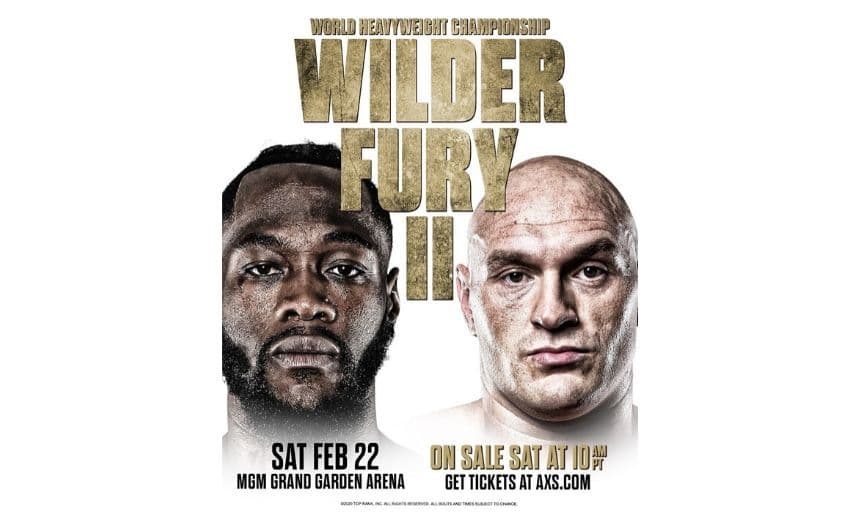 Deontay Wilder vs Tyson Fury 2 Wide Poster