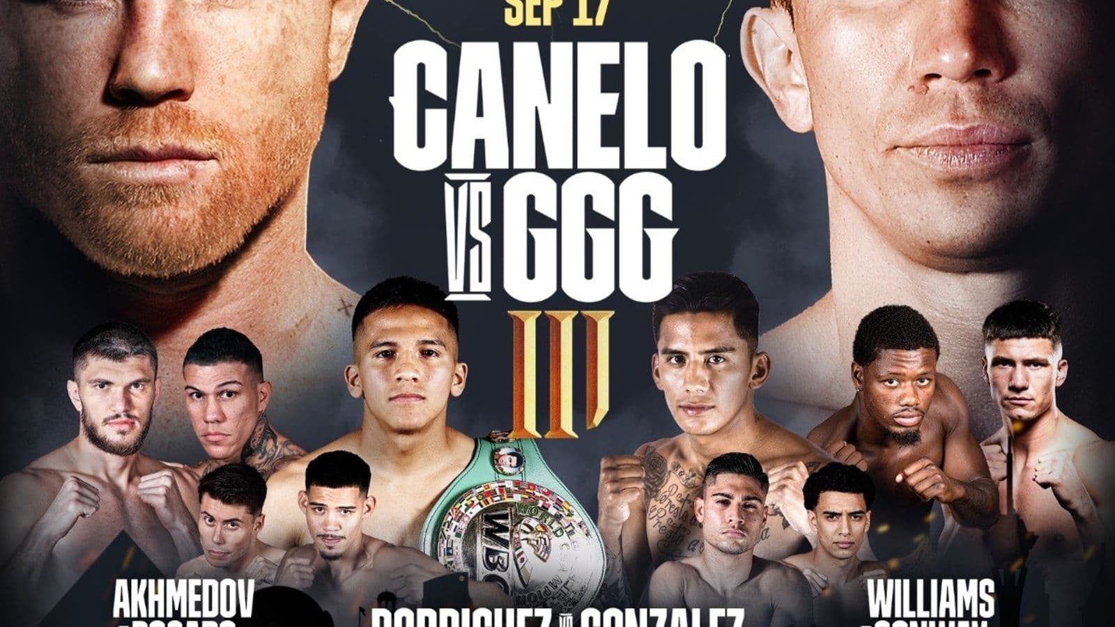Canelo vs Ggg Undercard Poster