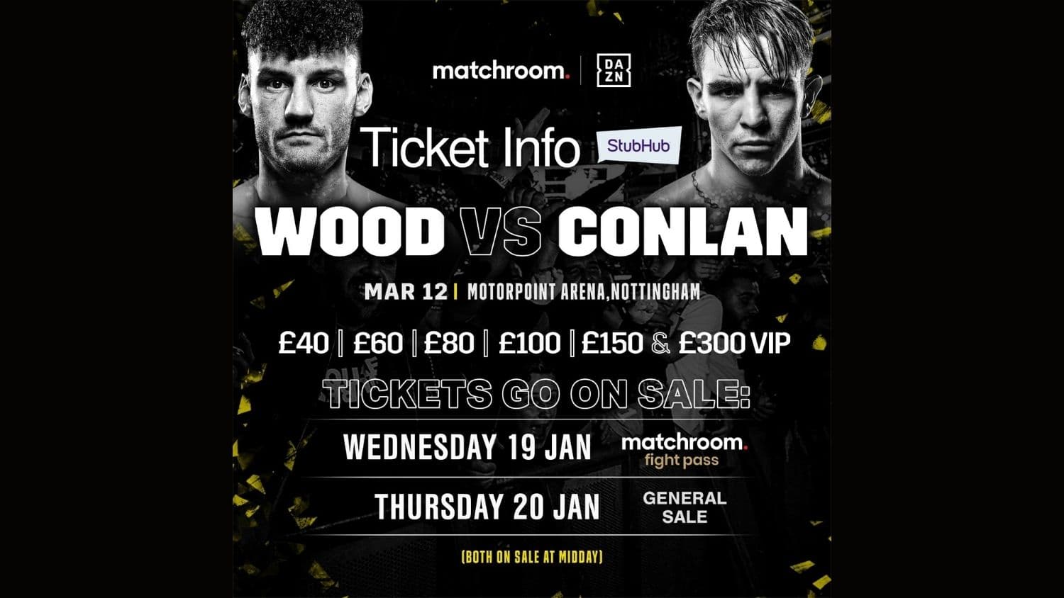 Leigh Wood vs Michael Conlan Tickets Landscape