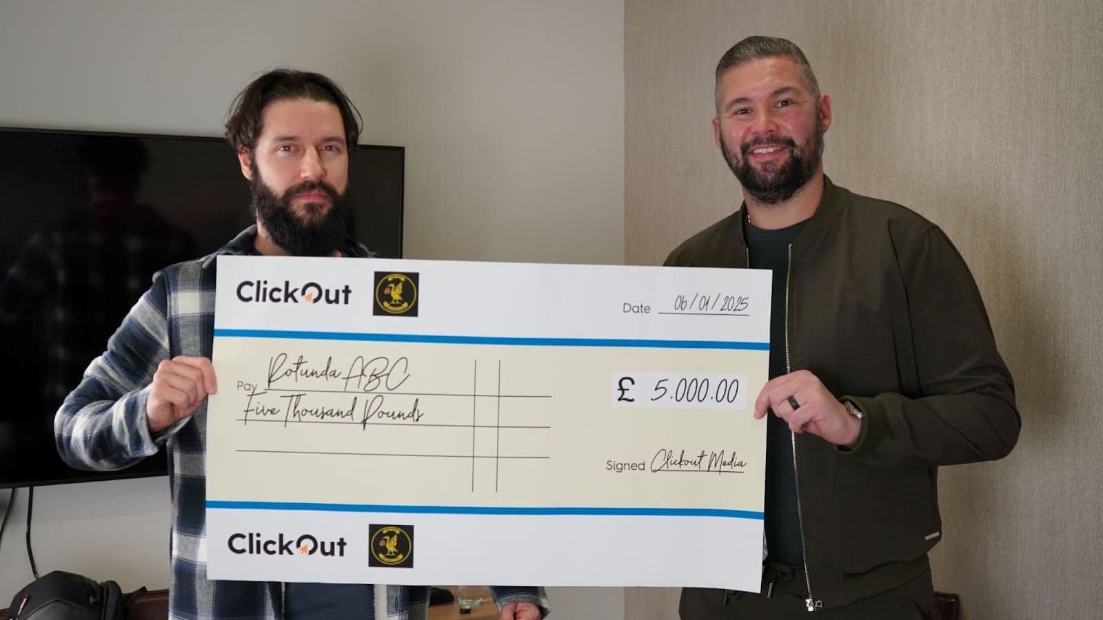 Tony Bellew Cheque