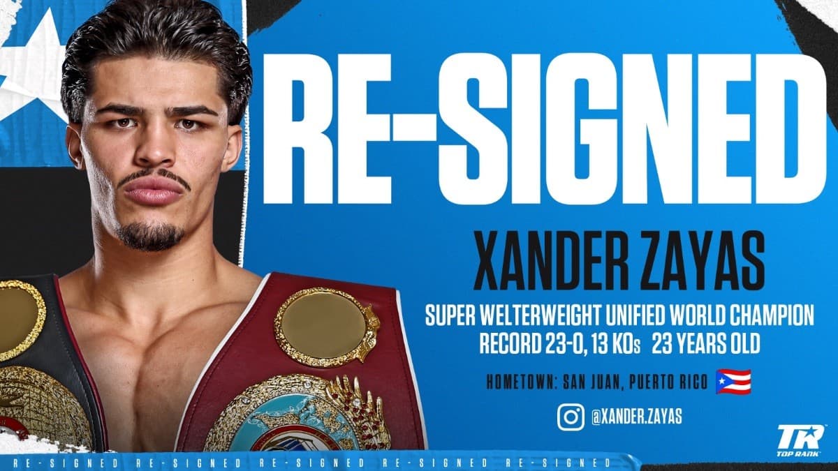 Xander Zayas Top Rank