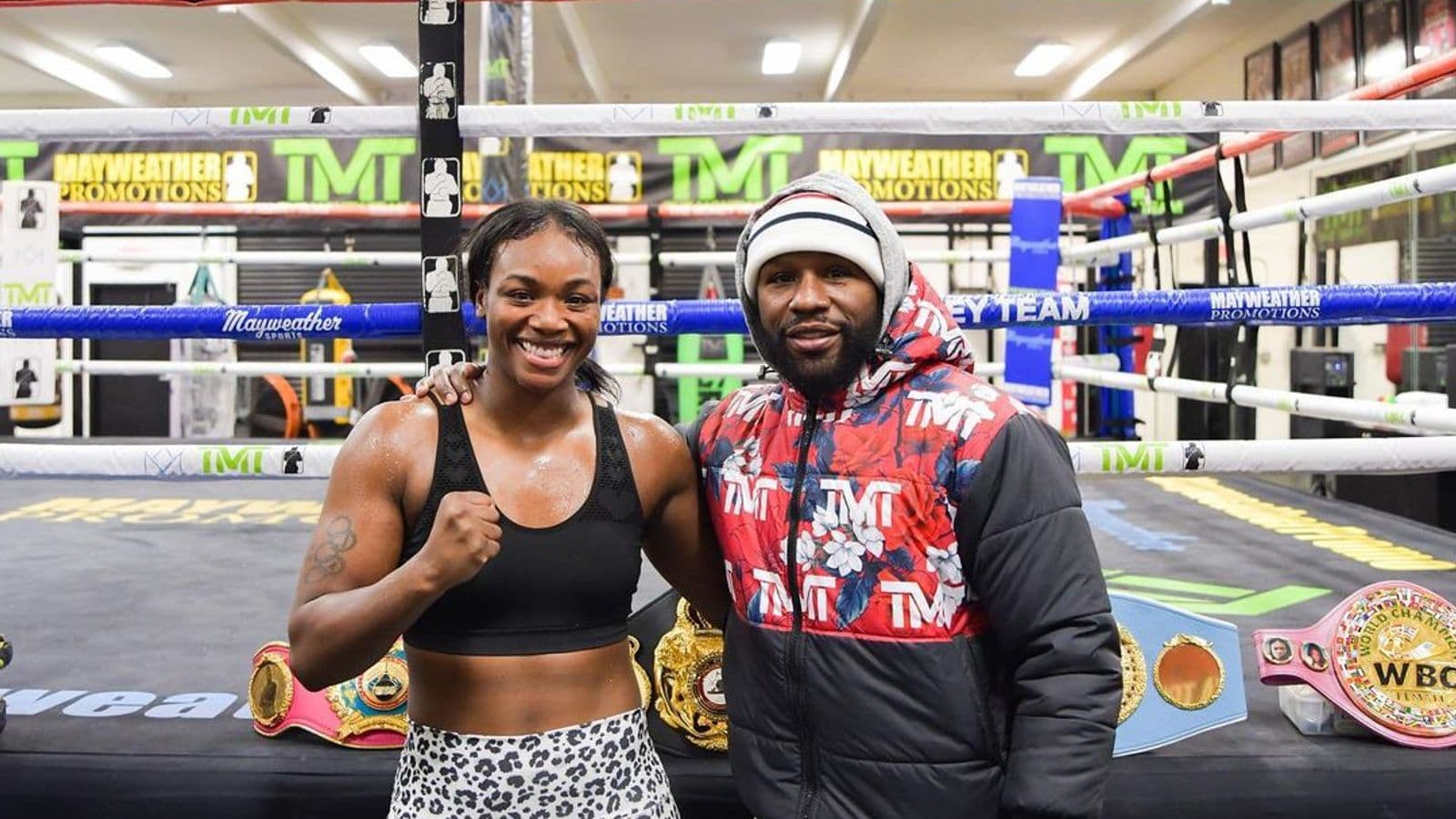 Claressa Shields and Floyd Mayweather