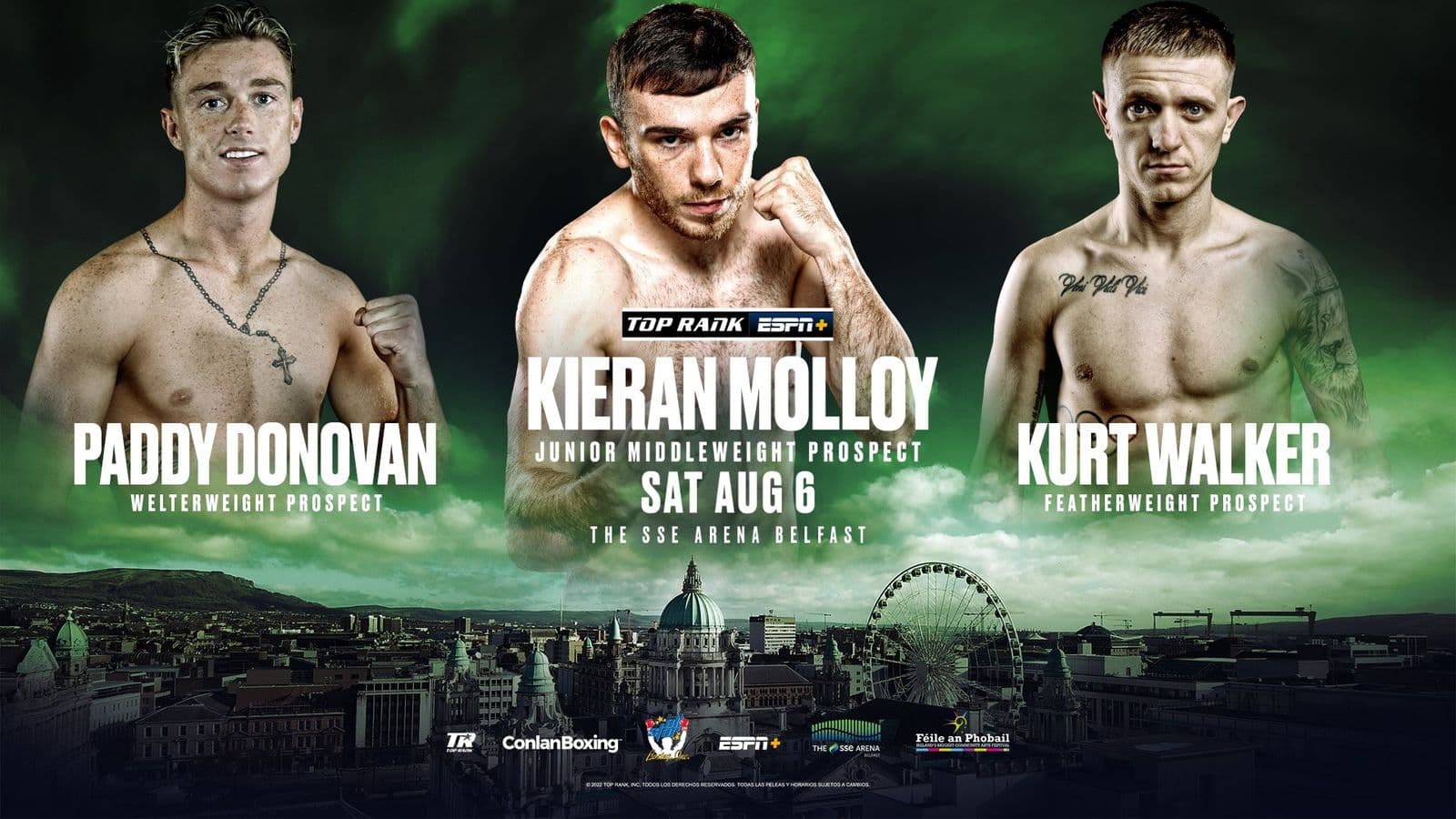 Paddy Donovan Kurt Walker Kieran Molloy