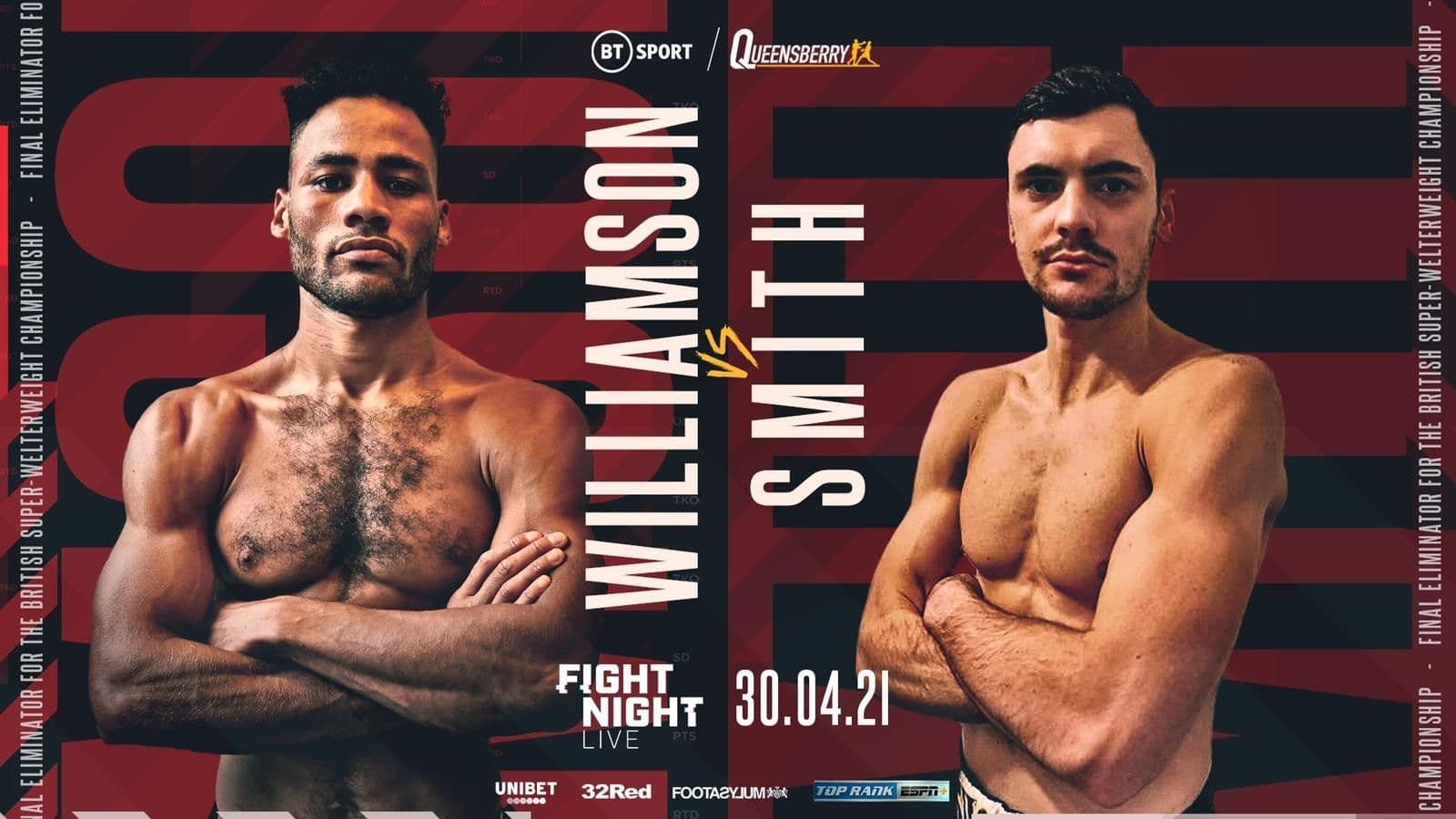 Troy Williamson vs Kieran Smith