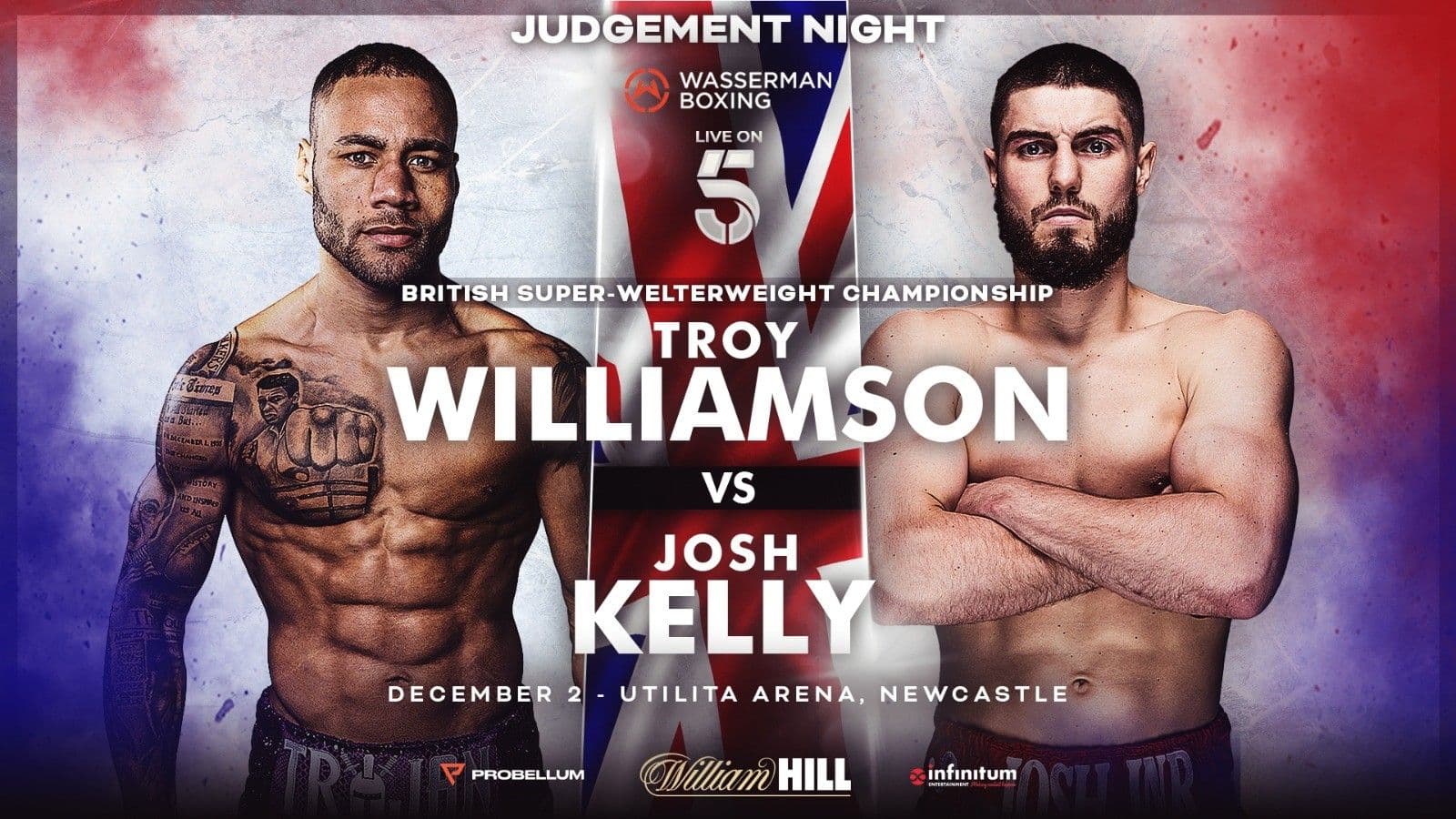Troy Williamson vs Josh Kelly Fight Poster