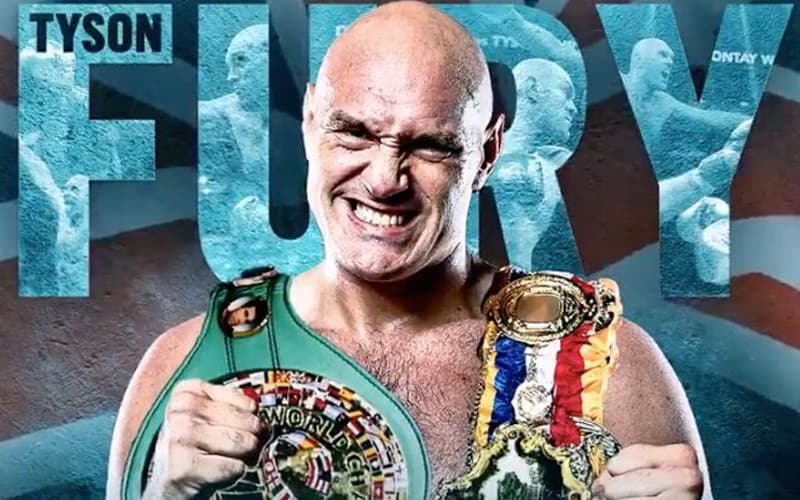 Tyson Fury Ring and WBC Belts