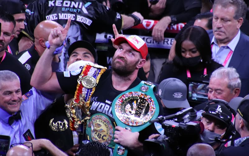 Tyson Fury All the Belts
