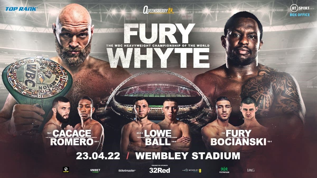 Tyson Fury vs Dillian Whyte Undercard