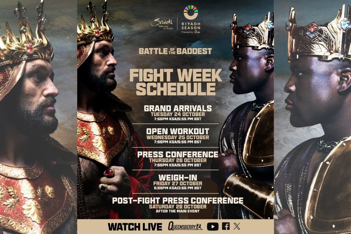 Tyson Fury vs Francis Ngannou Fight Week Schedule Landscape