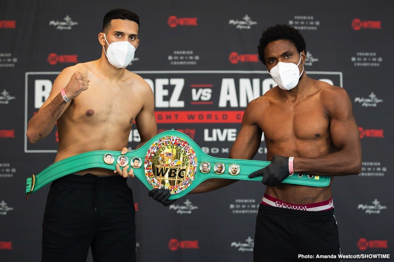 Boxing Sho Benavidez Angulo Weigh in