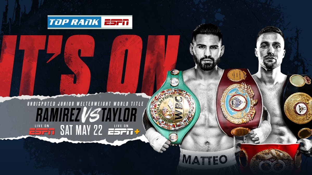 Josh Taylor vs Jose Ramirez It S on