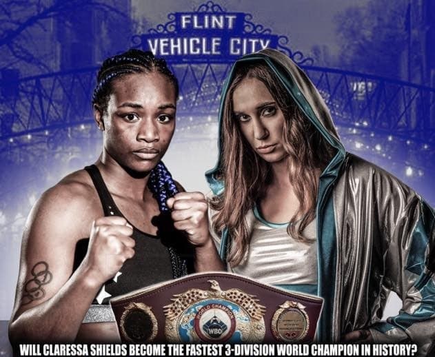 Claressa Shields vs Ivana Habazin Poster Cropped