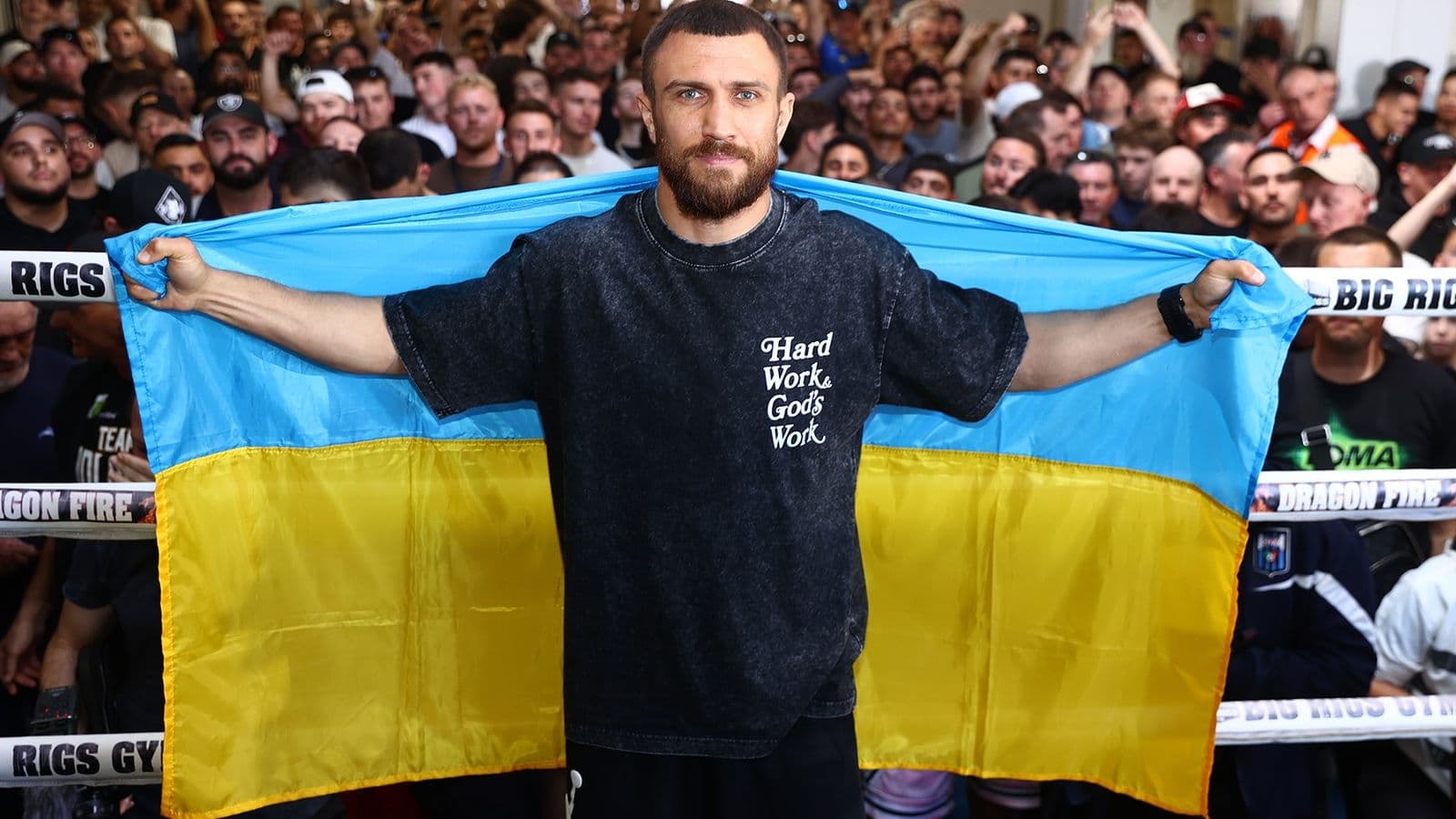 Vasiliy Lomachenko Ukraine Flag