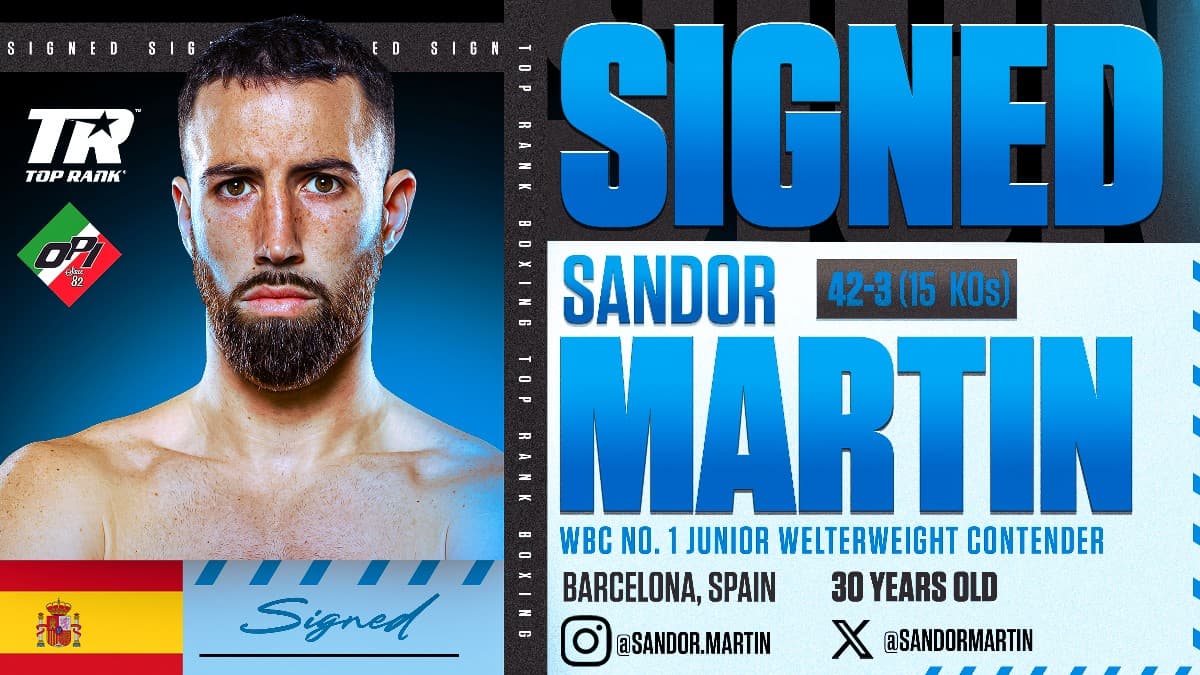 Sandor Martin Top Rank