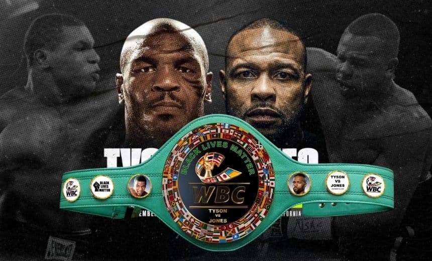 Mike Tyson vs Roy Jones Jr WBC Belt