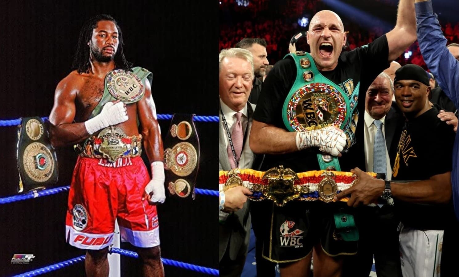 Lennox Lewis and Tyson Fury