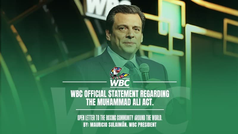 WBC President Mauricio Sulaiman pensopen letter in response to Muhammad Ali Revival Act