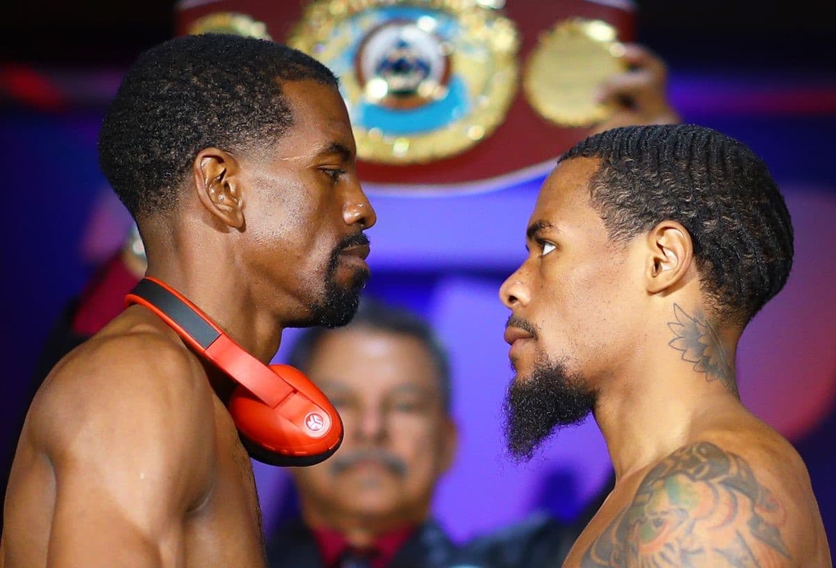 Jamel Herring vs Lamont Roach Jr Weigh in