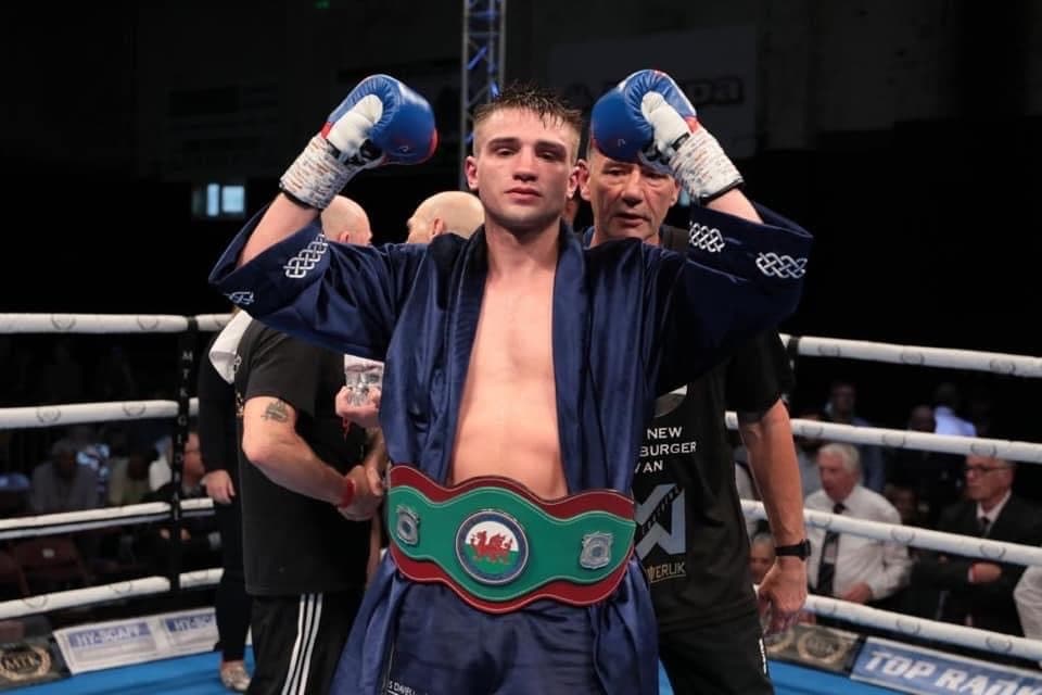 Kieran Gething Welsh Area Title in Ring