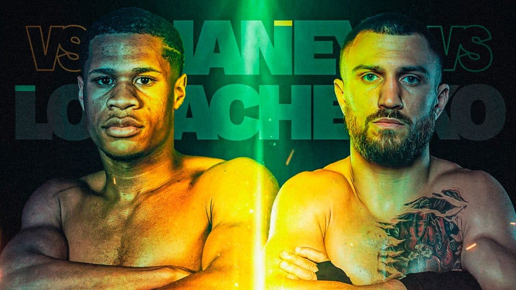 Devin Haney vs Vasiliy Lomachenko Close Up Poster