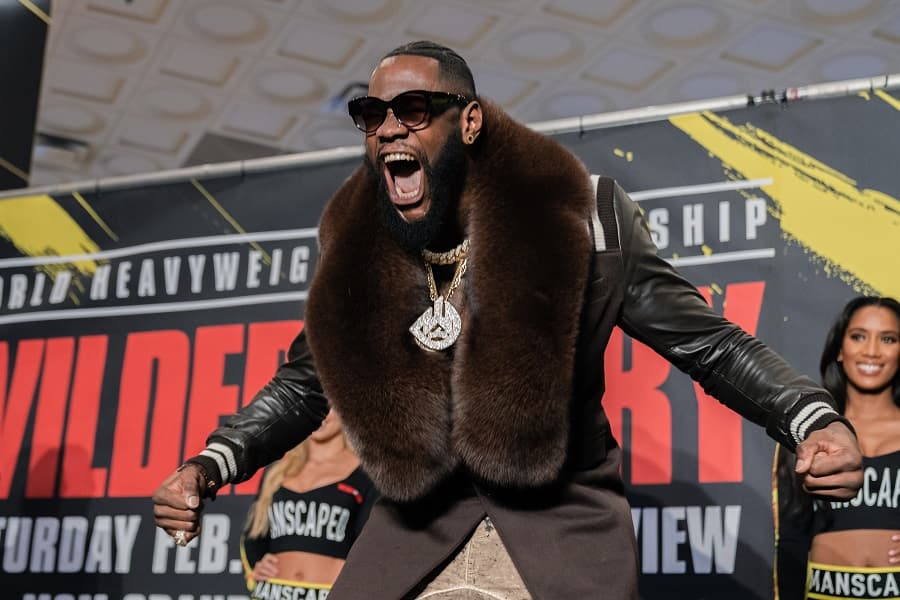 Deontay Wilder Fur Coat
