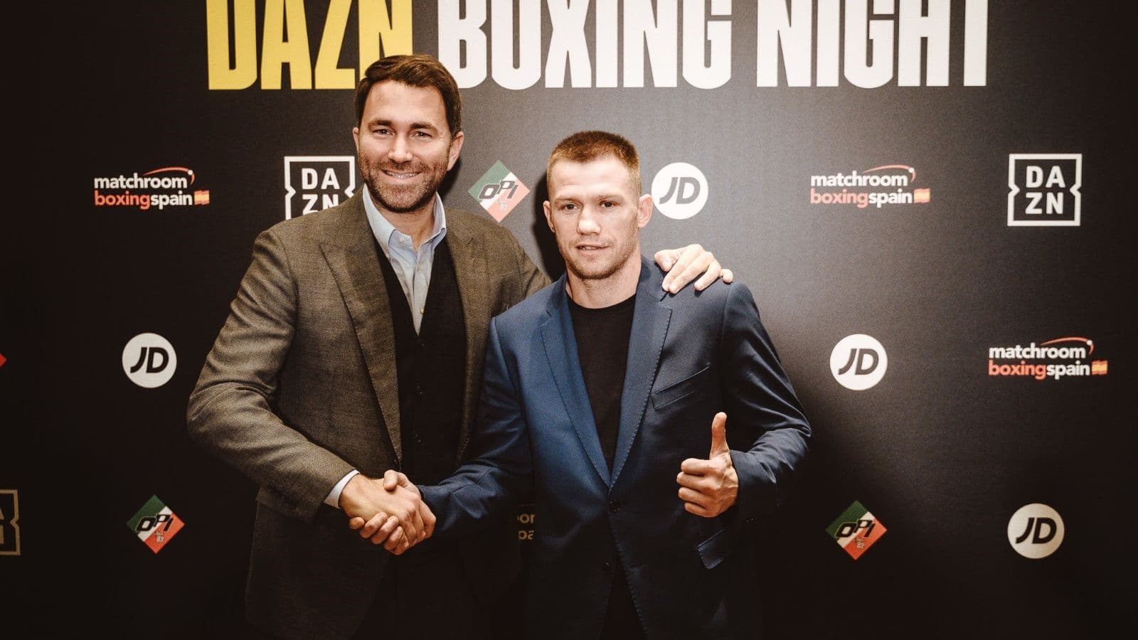 Artur Kyshenko With Eddie Hearn
